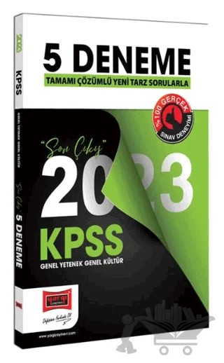 2023 KPSS Genel Kültür Genel Yetenek Tamamı Çözümlü Son Çıkış 5 Deneme Sınavı Yargı Yayınları – Kolektif – Yargı Yayınevi kitap kapağı