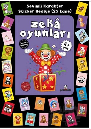 Stickerlı 4+ Yaş Zekâ Oyunları – Pedagog Afife Çoruk – Beyaz Panda Yayınları kitap kapağı