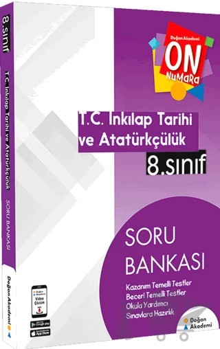 8. Sınıf On Numara İnkılap Tarihi ve Atatürkçülük Soru Bankası – Kolektif – Doğan Akademi kitap kapağı
