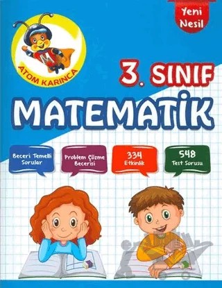 3. Sınıf Matematik – Kollektif – Atom Karınca Yayınları kitap kapağı