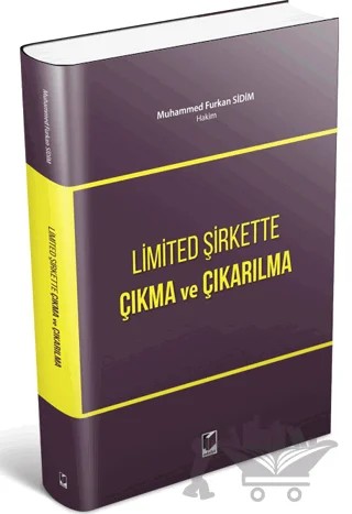 Limited Şirkette Çıkma ve Çıkarılma – Muhammed Furkan Sidim – Adalet Yayınevi kitap kapağı