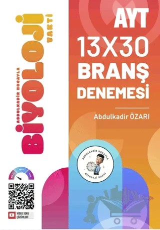 AYT 13 X 30 Branş Denemesi – Abdulkadir Özarı – Biyoloji Vakti kitap kapağı