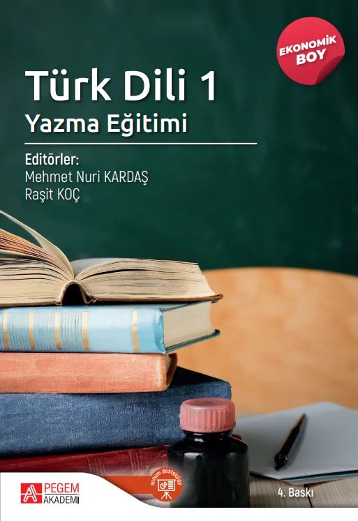 Türk Dili 1 Yazma Eğitimi (Ekonomik Boy) – Pegem Akademi Yayıncılık kitap kapağı