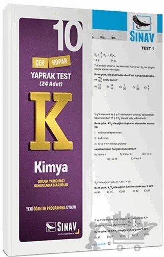 10. Sınıf Kimya Yaprak Test – Kolektif – Sınav Yayınları kitap kapağı