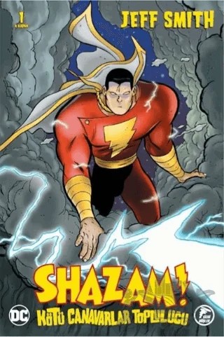 Shazam! - Kötü Canavarlar Topluluğu – Jeff Smith – Çizgi Düşler Yayınevi kitap kapağı