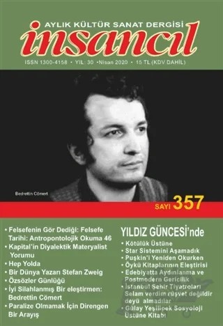 İnsancıl Aylık Kültür Sanat Dergisi Sayı: 357 Nisan 2020 – İnsancıl Dergisi Yayınları kitap kapağı