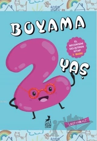 Boyama 2 Yaş (El Becerisini Geliştiren Kitap) – Kolektif – Ren Çocuk kitap kapağı