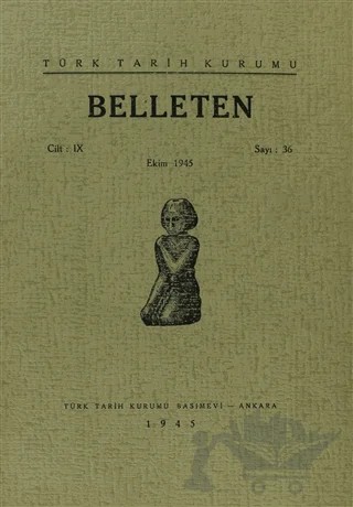 Belleten Sayı: 36 Cilt: 9 – Türk Tarih Kurumu Yayınları kitap kapağı