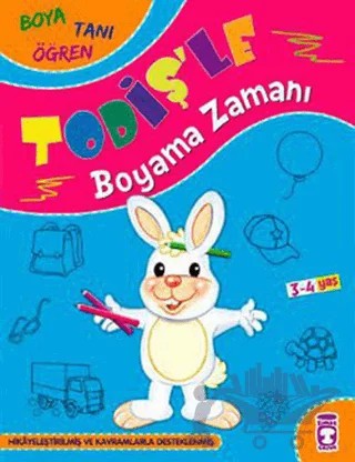 Todiş’le Boyama Zamanı – Kolektif – Timaş Çocuk kitap kapağı