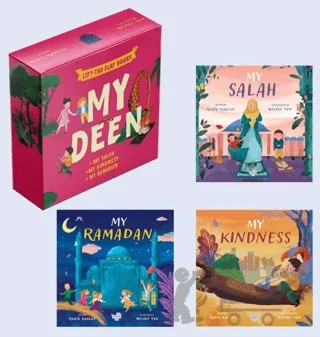 My Deen - İngilizce Benim İçin Seti (3 Pencereli Kitap) – Rabia Karzan – Puset Kitap kitap kapağı