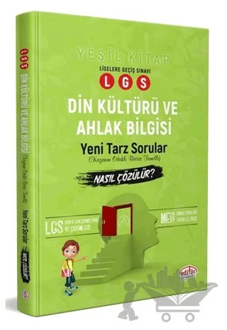 LGS Din Kültürü ve Ahlak Bilgisi Yeni Tarz Mantık Muhakeme Soruları Nasıl Çözülür (Yeşil Kitap) – Kolektif – Editör Yayınevi kitap kapağı