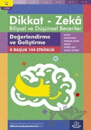 5-6 Yaş Dikkat - Zeka Bilişsel ve Düşünsel Beceriler – Alison Primrose – Dikkat ve Zeka Akademisi Yayınları kitap kapağı