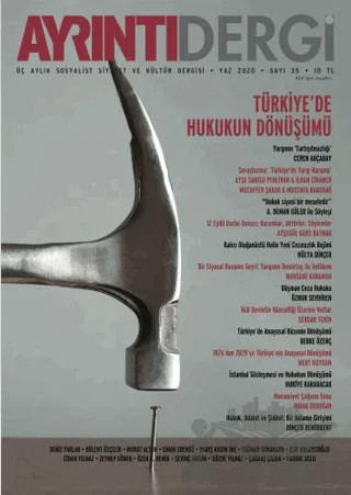 Ayrıntı Dergisi Sayı: 35 Yaz 2020 – Ayrıntı Dergi kitap kapağı