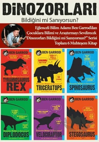 Dinozorları Bildiğini mi Sanıyorsun? (6 Kitap Set) – Ben Garrod – Sola Kidz kitap kapağı