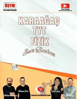 TYT Fizik Soru Bankası – Kolektif – Karaağaç Yayıncılık kitap kapağı