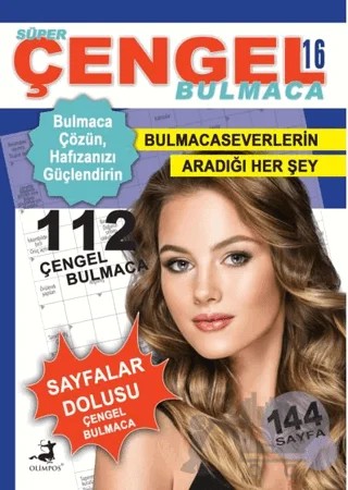 Süper Çengel Bulmaca 16 – Ahmet Ayyıldız – Olimpos Yayınları kitap kapağı