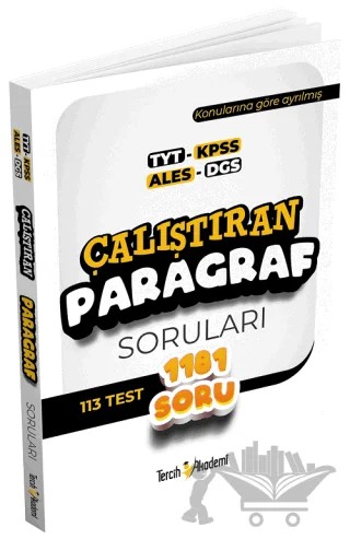 TYT KPSS ALES DGS Çalıştıran Paragraf Soruları – Kolektif – Tercih Akademi Yayınları kitap kapağı