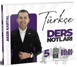 2025 KPSS Genel Kültür Türkçe Ders Notu – Aker Kartal – Retro Yayıncılık kitap kapağı