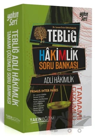 Hakimlik Soru Bankası Adli Hakimlik – Levent Ersin – Tebliğ Yayınları kitap kapağı