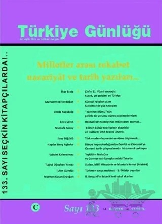 Türkiye Günlüğü Sayı: 133 Kış 2018 – Cedit Neşriyat kitap kapağı