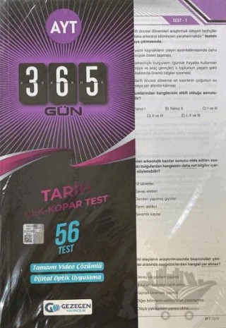 AYT 365 Gün Tarih 56 Yaprak Test – Kolektif – Gezegen Yayıncılık kitap kapağı
