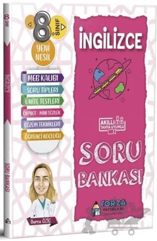 8. Sınıf İngilizce Soru Bankası – Burcu Öziç – Forza Yayınları kitap kapağı