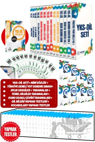 YKS-DİL Seti – Kolektif – Akın Dil Eğitim kitap kapağı