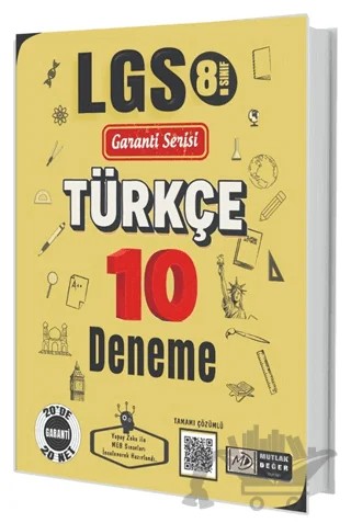 8. Sınıf LGS Türkçe 10 Deneme – Kolektif – Mutlak Değer Yayıncılık kitap kapağı