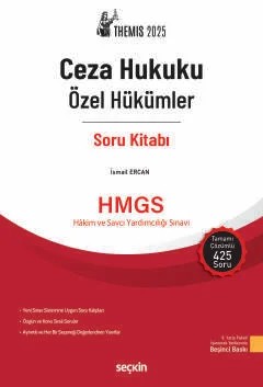 THEMIS – Ceza Hukuku Özel Hükümler Soru Kitabı – İsmail Ercan – Seçkin Yayıncılık kitap kapağı