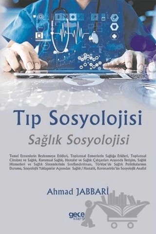 Tıp Sosyolojisi – Ahmad Jabbari – Gece Kitaplığı kitap kapağı