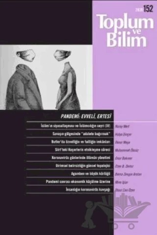 Toplum ve Bilim Dergisi Sayı: 152 – İletişim Yayınevi kitap kapağı