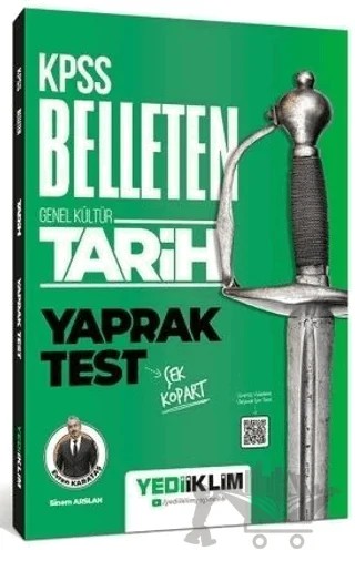 KPSS Genel Kültür Belleten Tarih Çek Kopart Yaprak Test – Kolektif – Yediiklim Yayınları kitap kapağı