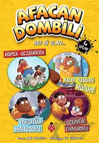 Afacan Dombili Seti (4 Kitap Takım) – John Sazaklis – Uğurböceği Yayınları kitap kapağı