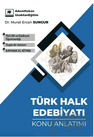 ÖABT Türk Dili ve Edebiyatı Türk Halk Edebiyatı Konu Anlatımı – Murat Ercan Sungur – Adem Hakan kitap kapağı