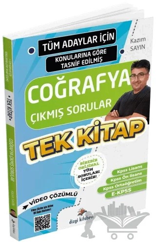 KPSS Coğrafya Çıkmış Sorular Konularına Göre Çözümlü – Kazım Sayın – Dizgi Kitap kitap kapağı