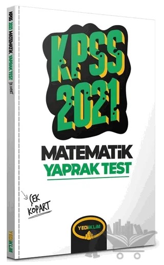 2021 KPSS Matematik Çek Kopart Yaprak Test – Kolektif – Yediiklim Yayınları kitap kapağı