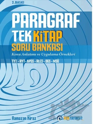 Tek Kitap Paragraf Soru Bankası/ TYT- AYT – KPSS - ALES – DGS - MSÜ – Ramazan Kiraz – NSN Yayınevi kitap kapağı