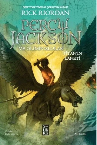 Percy Jackson ve Olimposlular -Titan'ın Laneti – Rick Riordan – XLIBRIS kitap kapağı