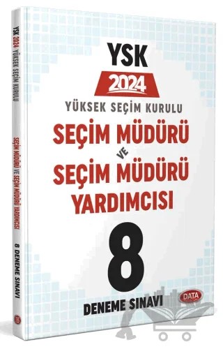 Yüksek Seçim Kurulu (YSK) Seçim Müdürü 8 Deneme Sınavı – Kolektif – Data Yayınları kitap kapağı