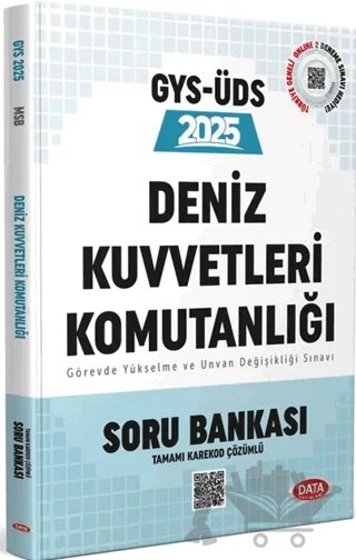 Deniz Kuvvetleri Komutanlığı Personeli Görevde Yükselme Sınavı Soru Bankası – Kolektif – Data Yayınları kitap kapağı
