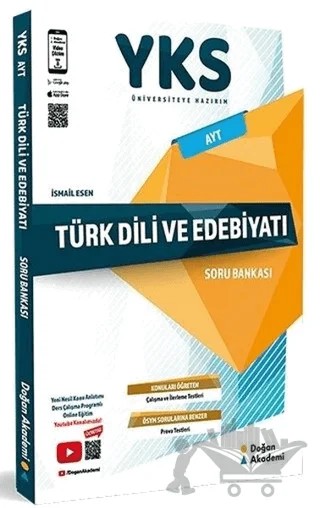 YKS AYT Türk Dili ve Edebiyatı Soru Bankası – İsmail Esen – Doğan Akademi kitap kapağı