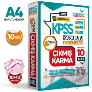 2026 KPSS Ortaöğretim Genel Kültür Genel Yetenek ÖSYM Çıkmış Karma Karakutu 10lu Deneme D.Çözümlü – Kolektif – Karakutu Yayın kitap kapağı