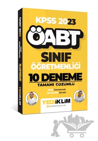 2023 ÖABT Sınıf Öğretmenliği 10 Deneme Tamamı Çözümlü – Kolektif – Yediiklim Yayınları kitap kapağı