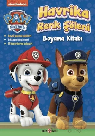 Paw Patrol Havrika Renk Şöleni Boyama Kitabı – Spin Master Paw – Beta Kids kitap kapağı