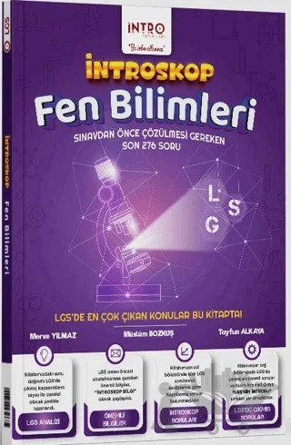 8. Sınıf LGS Fen Bilimleri İntroskop Soru Bankası – Merve Yılmaz, Müslüm Bozkuş – İntro Yayınları kitap kapağı