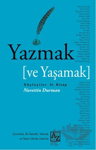 Yazmak ve Yaşamak – Nurettin Durman – Az Kitap kitap kapağı