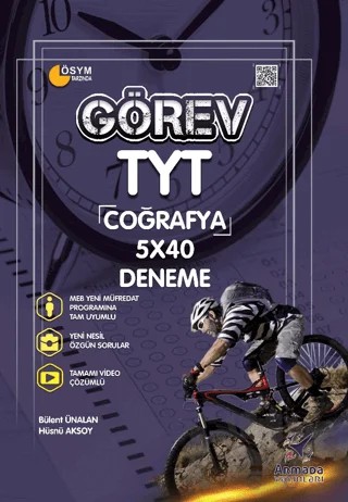 Görev TYT Coğrafya 5x40 Deneme – Bülent Ünalan, Hüsnü Aksoy – Armada Yayınları kitap kapağı