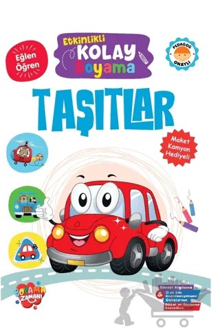 Etkinlikli Kolay Boyama – Taşıtlar – Kolektif – Boyama Zamanı kitap kapağı