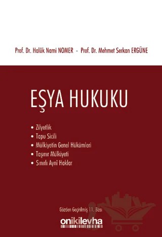 Eşya Hukuku – Mehmet Serkan Ergüne, Haluk Nami Nomer – On İki Levha Yayınları kitap kapağı