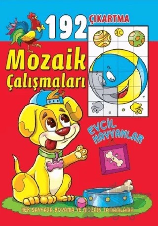 Mozaik Çalışmaları 192 Çıkartma - Evcil Hayvanlar – Kolektif – Revzen Kitap kitap kapağı
